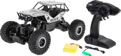 Makina me telekomandë JD Toys Monster, 1:18, 2.4GHz, argjendtë