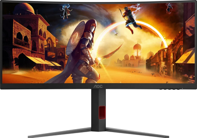 Monitor gaming AOC CU34G4, 34\", Wide Quad HD, i lakuar, i zi