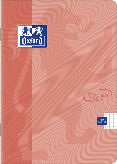 Fletore Oxford Notebook A5 Soft Touch, 96 fletë, me rrjetë, ngjyra pastel