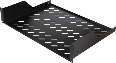 Raft fiks për kabinet 19" LevelOne Equip 280619, 2U, 800mm, i zi