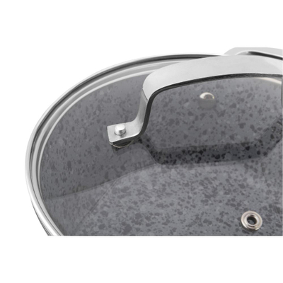 Set tenxhere Lamart LT1283, 5 pjesë, Granit, e zezë/gri