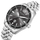 Ore burrash Lee Cooper Aubin LC08281.350, mekanizëm quartz, rrip metalik, argjendi