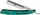 Brisk i drejt Boker Abalone Mini, 4/8", French Point, jeshil