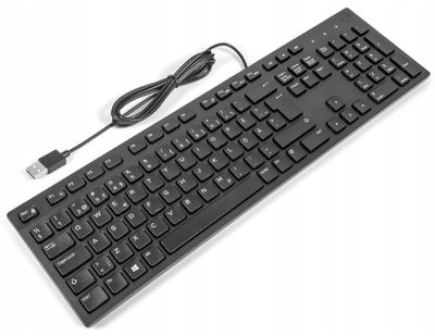 Tastierë Dell KB216, me kabllo USB, profil i ulët, e zezë