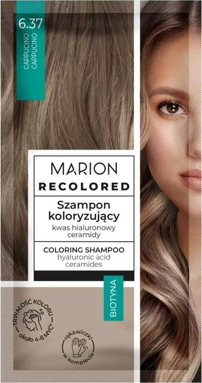 Шампон за боење коса Марион Реколод 6.37 Капучино, 35 ml