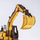 Puzzle 3D druri Robotime ROETG508K Eskavator, model inxhinierik, me bojë të verdhë