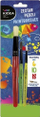 Сет четки за сликање Kidea Paintbrushes, 3 парчиња, пластична рачка, повеќебојни