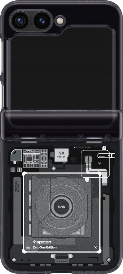 Mbështjellës telefoni Spigen Ultra Hybrid Pro Zero One, për Samsung Galaxy Z Flip6, transparent