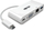 Adapter multiport USB C në VGA Tripp Lite U44406NVGUC, USB 3.0, Gigabit Ethernet, i bardhë