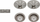 Set aksesorësh lavamani Blanco InFino Drain Kit 207410, për lavaman me dy tasa, ngjyrë platin