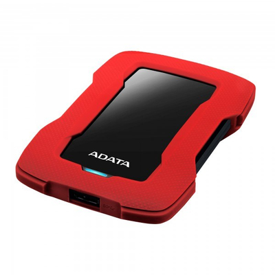 Hard disk i jashtëm ADATA HD330, 2TB, USB 3.1, zi kuqe