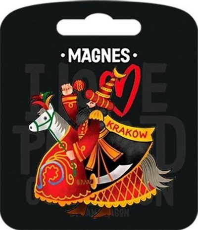 Magnet frigoriferi ILP I Love Poland Kraków, suvenir për zbukurim, shumëngjyrësh