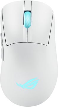 Maus gaming ASUS ROG Keris II Origin, wireless RF dhe Bluetooth, 42000 DPI, i bardhë