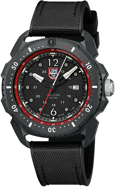 Orë për meshkuj Luminox Land ICE-SAR Arctic, e zezë/kuqe