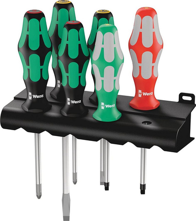 Set kaçavidash Wera Kraftform Plus 334/368/6, 6 pjesë, majë Lasertip