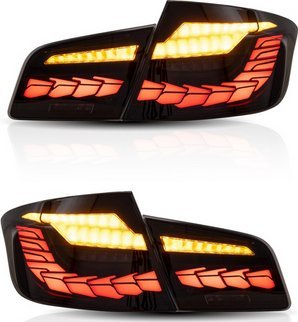 Drita të pasme LED BMW 5 Series F10, set, sinjal kthimi dinamik, smoke