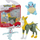 Set figura Pokémon Jazwares Battle, Boltund 3", Squirtle 2", Machop 2", shumëngjyrësh