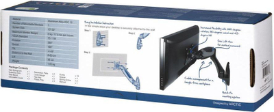 Mbajtëse muri për ekran Arctic W1-3D 32", e zezë