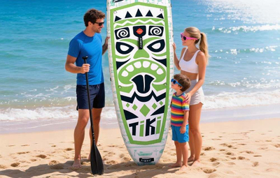 Dërrasë SUP FunWater Tiki SUPFW05D, 3.2 m, fryrëse, jeshile