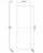 Banak banjo Cersanit Larga S932-041, 140.2x45 cm, rezistent ndaj lagështisë, gri