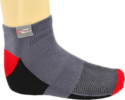 Çorape të shkurtra AWTools, 39-42, 3 copë, ngjyrë gri