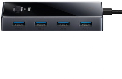 HUB USB Baseus PioneerJoy, USB-C, 4x USB-A 3.0, gri