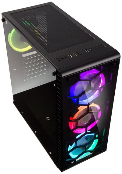 Kasë Kolink Observatory RGB Midi-Tower Tempered Glass, e zezë
