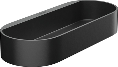 Shportë dushi Hansgrohe Storage Basket, plastike, fikse në mur, e zezë mat