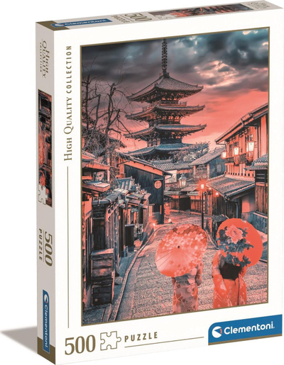 Puzzle Clementoni Evening in Kyoto, 500 pjesë, 49 x 36 cm, shumëngjyrësh