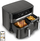 Фритеза со воздух Tefal Dual XXL Easy Fry and Grill 2 во 1 EY942HE0, голем капацитет, дигитална, црна