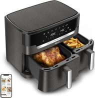 Fritezë me ajër Tefal Dual XXL Easy Fry and Grill 2 in 1 EY942HE0, kapacitet i madh, digjitale, e zezë