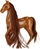 Set lodër kal Mega Creative Horse, 12cm, me aksesorë, në ngjyra të ndryshme