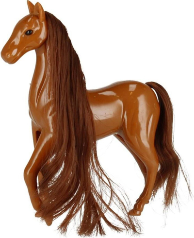 Set lodër kal Mega Creative Horse, 12cm, me aksesorë, në ngjyra të ndryshme