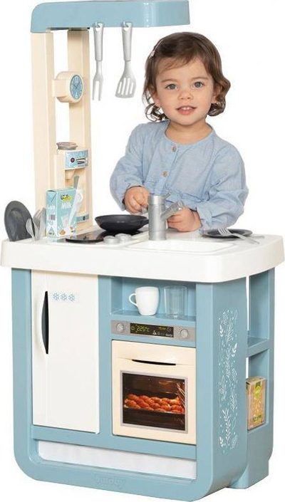 Kuzhinë loje elektronike Smoby Bon Appetit, me zë gatimi, blu