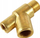 Adapter presioni vaji Depo Racing Tee M10x1.0, dalje 1/8 NPT, metalik