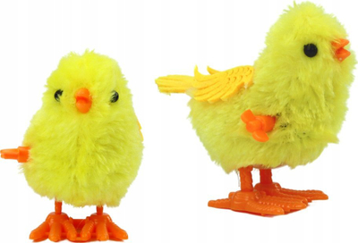 Lodër mekanike CUTE LITTLE PETS zogth që kërcen, 8cm, për kalamaj 3+, i verdhë