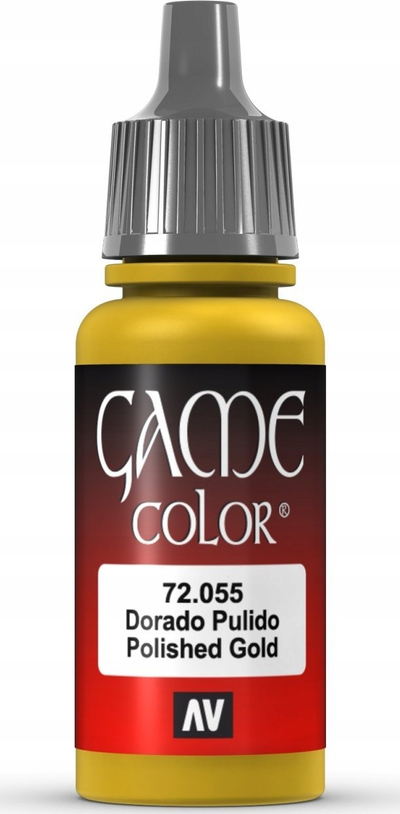 Bojë akrilike Vallejo Game Color 72055 Polished Gold, 17ml, ari i lëmuar