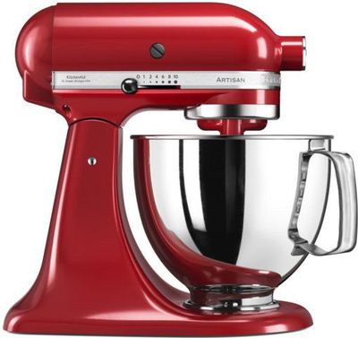 Robot kuzhine KitchenAid Planetary 5KSM125EER, 4.8L, 300W, e kuqe