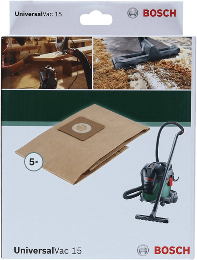 Filtro letre për fshesë me korent Bosch 2609256F32, set me 5 copa