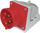 Prizë industriale murale PCE 515-6, 16A, 5 pole 400V IP44, e kuqe