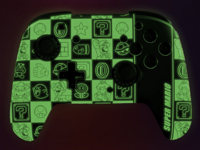 Контролер PDP Rematch Glow in the Dark, Безжичен, шарен