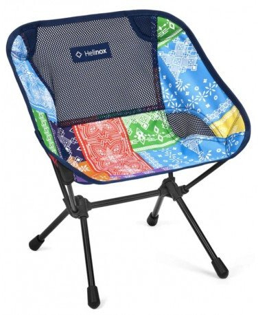 Karrige kampingu Helinox Chair One Mini, ultra e lehtë, palosëse, Rainbow Bandana Quilt