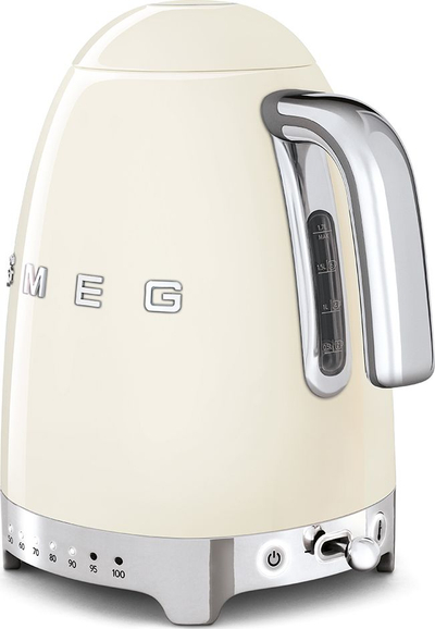Çajnik elektrik Smeg KLF04CREU, 1.7L, rregullim temperature, krem