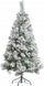 Pemë artificiale Krishtlindjesh Feeric Christmas Minnesota, 150cm, e bardhë, me bazë metalike