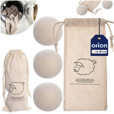 Toptha tharëse Orion me lesh, set 3 copë, Ø7cm, bezhë