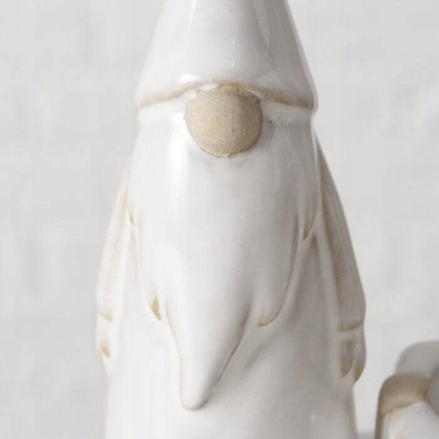 Mbajtëse qiriu Boltze Home Slavko, porcelan, dekor xhuxh, shumëngjyrëshe