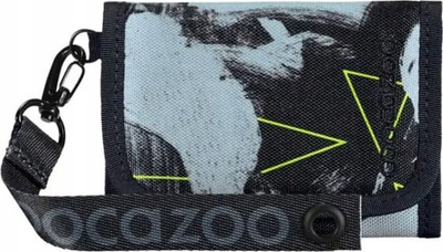 Portofol COOCAZOO Wallet Cloudy Camou, poliestër që s’e kap uji, me rrip, blu kamuflazh