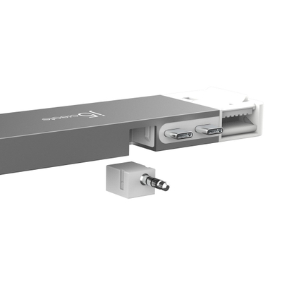 HUB USB j5create 4K60 Elite Pro USB4, 100W PD, Gigabit Ethernet, gri