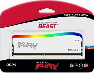 Memorie Kingston Fury Beast RGB Special Edition, DDR4, 8 GB, 3200 MHz, CL16, KF432C16BWA/8