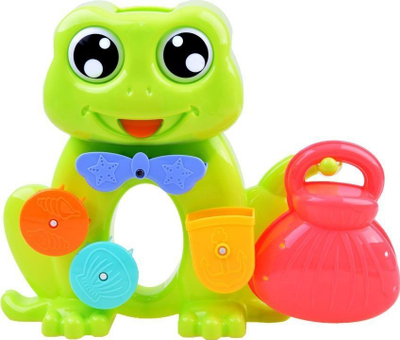 Lodër banje Jokomisiada Bath Frog ZA2779, me gota uji, me kupë thithëse, shumëngjyrëshe